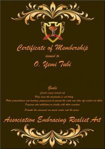 AERA Member Certificate